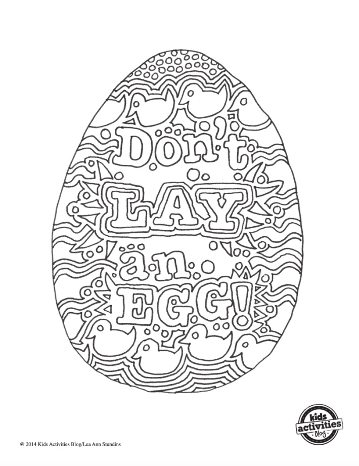 Easter egg doodle art designs to print color with egg sayings kids activities blog