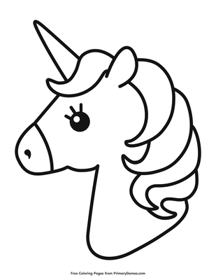 Cute unicorn coloring page â free printable pdf from