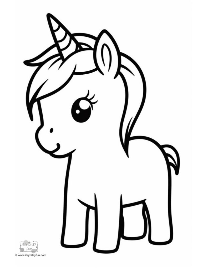 Free printable unicorn coloring pages