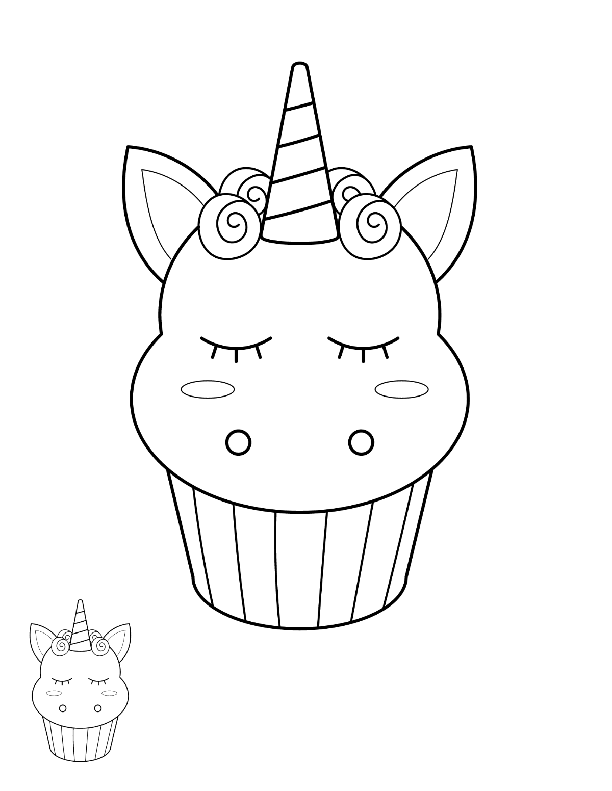 Free unicorn coloring page s examples