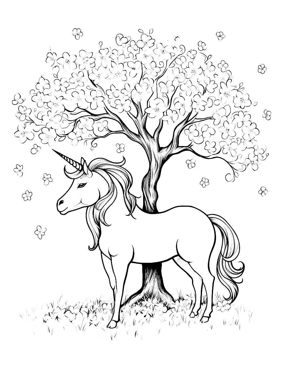 Unicorn coloring pages free printable sheets