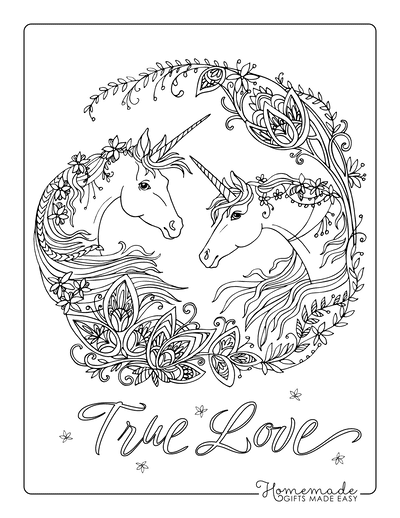 Magical unicorn coloring pages for kids adults