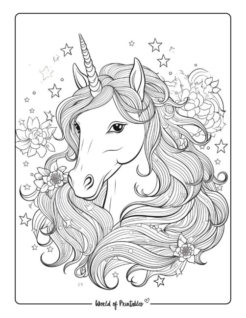 The best unicorn coloring pages for kids adults