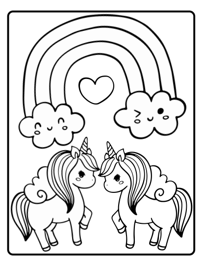 Unicorn coloring pages made by teachers