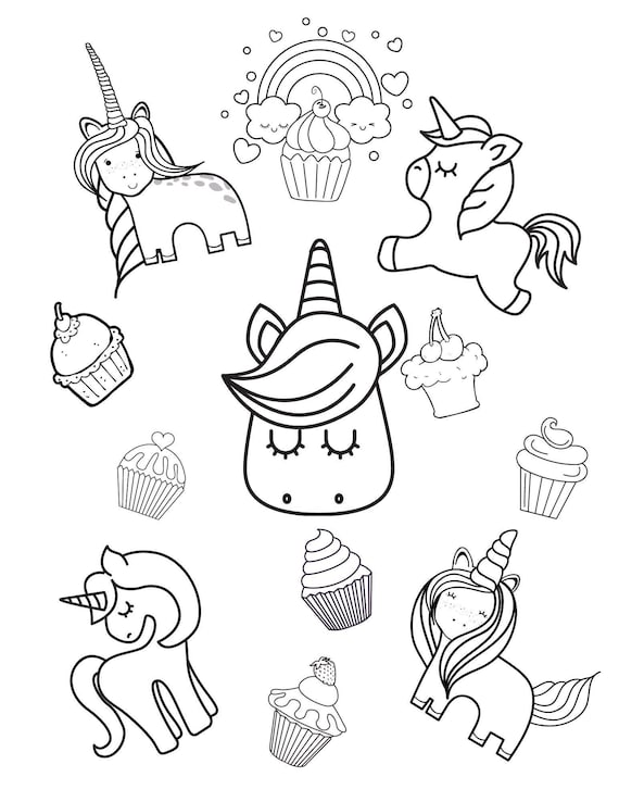 Printable unicorn coloring pages for kids the cutest unicorns unicorn coloring book for girls