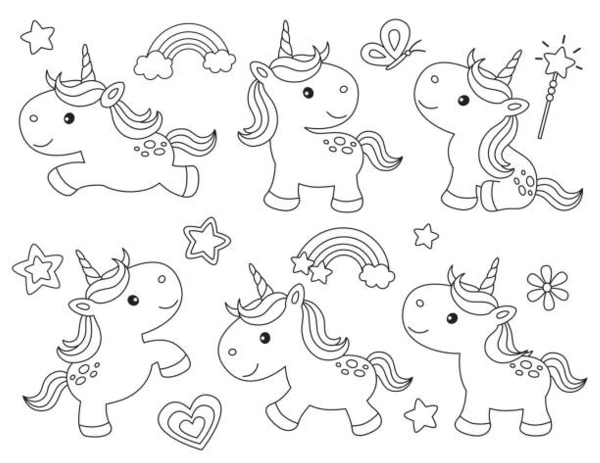 Unicorn coloring pages free printable sheets for kids