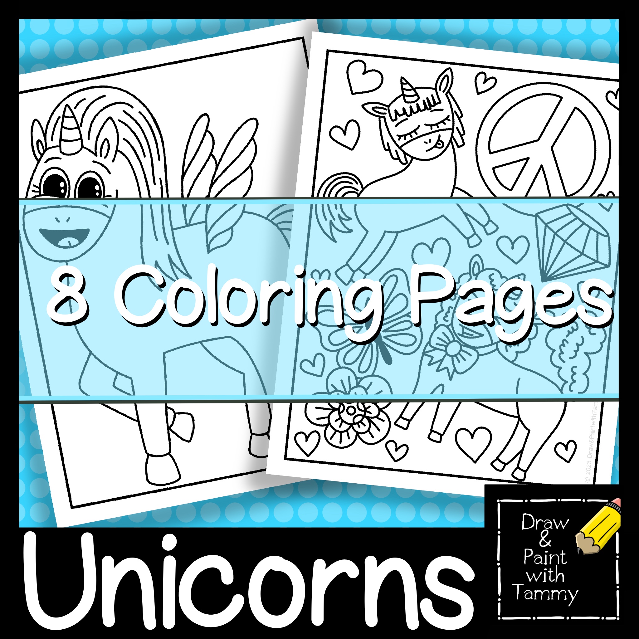 Unicorn theme printable coloring pages made by teachers