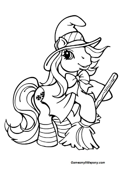 Halloween braeburn pony my little pony coloring unicorn coloring pages witch coloring pages