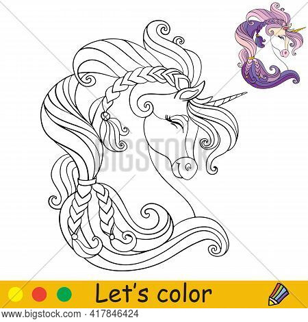 Cute head unicorn vector photo free trial bigstock