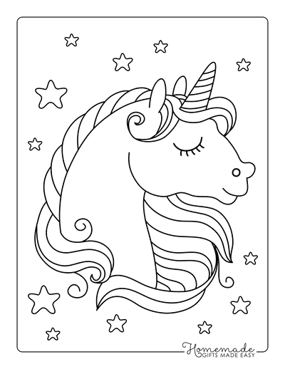 Magical unicorn coloring pages for kids adults