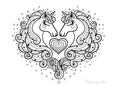 Magical unicorn coloring pages for kids adults heart coloring pages candy coloring pages love coloring pages