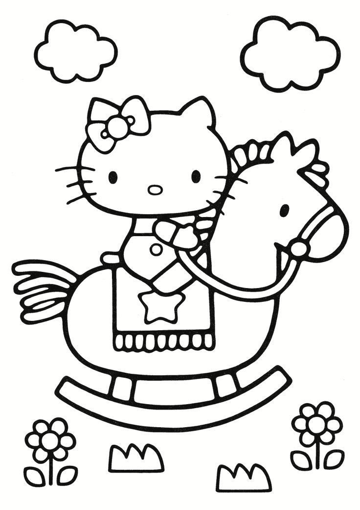 Sanrio hello kitty coloring page