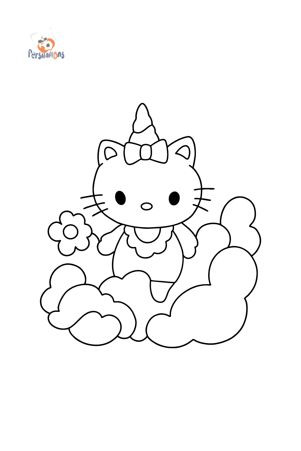 Hello kitty unicorn coloring page â online and print for free