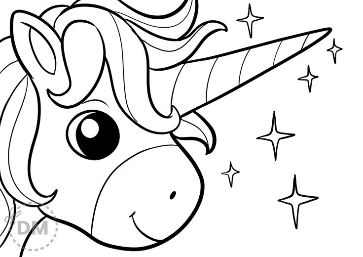 Unicorn horn coloring page for kid to print free unicorn coloring pages coloring pages superhero coloring pages