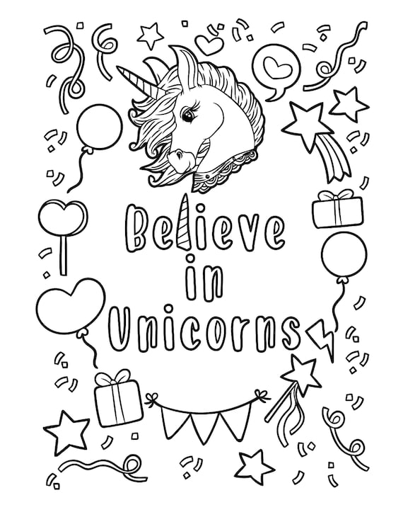 Unicorn coloring pages for adults for stress relief unicorn digital print unicorn quotes art unicorn head unicorn horn unicorn image