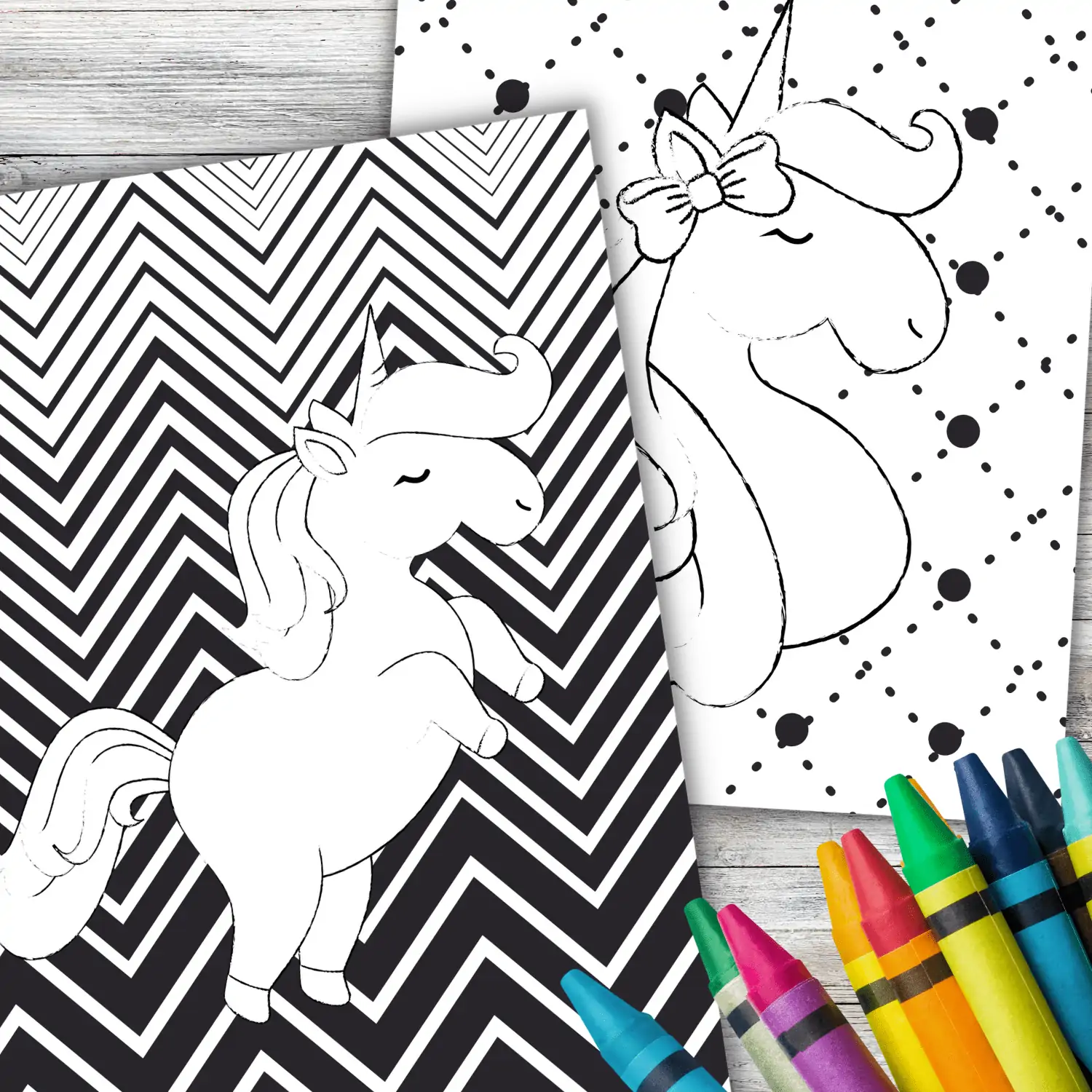 Free unicorn coloring pages get the download â in the bag kids crafts