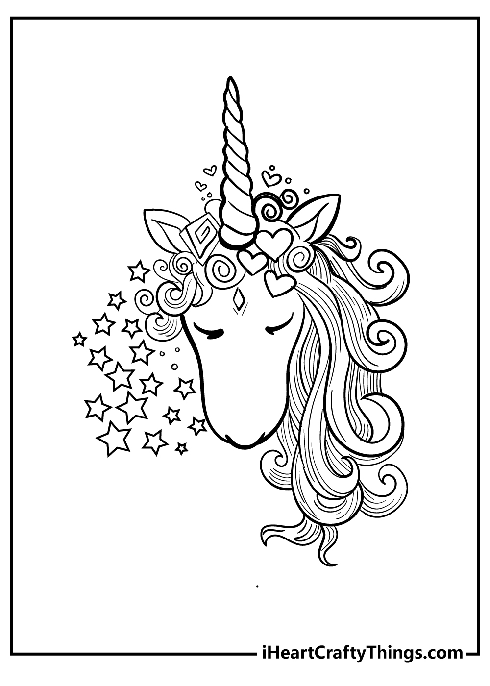 Unicorn coloring pages free printables