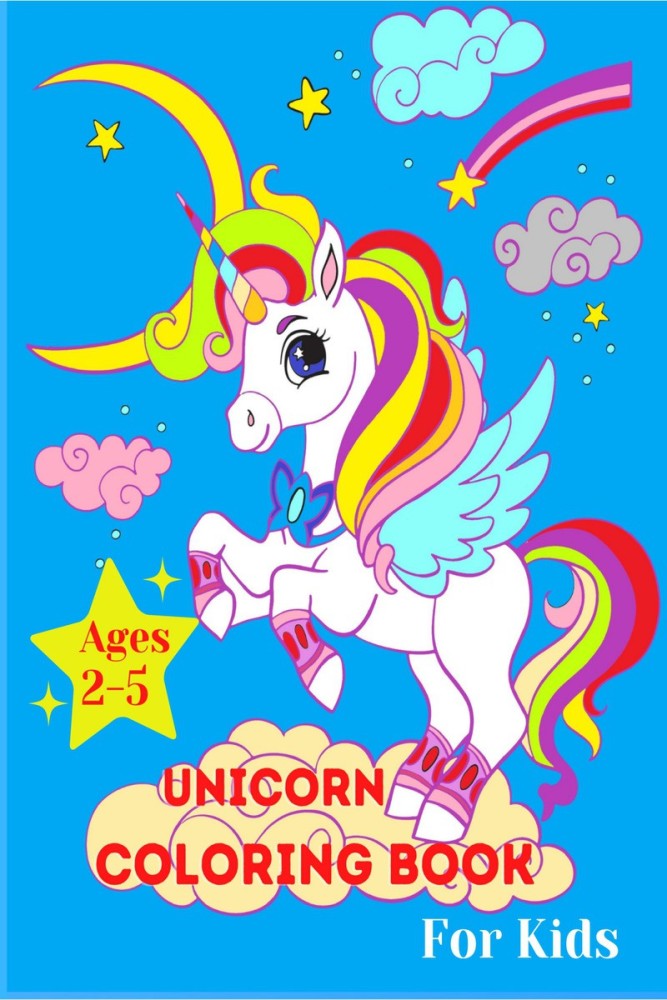 Unicorn coloring book for kids ages