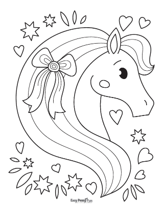 Horse coloring pages