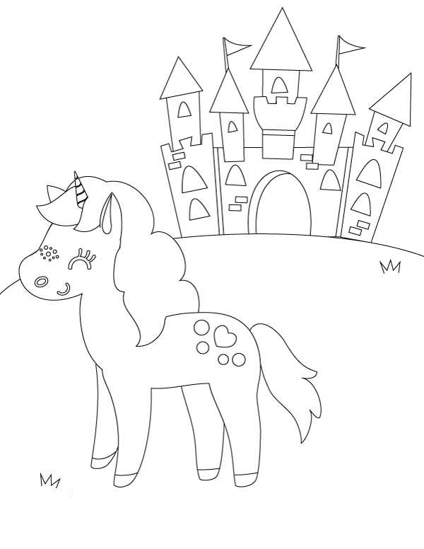 Printable unicorn coloring pages