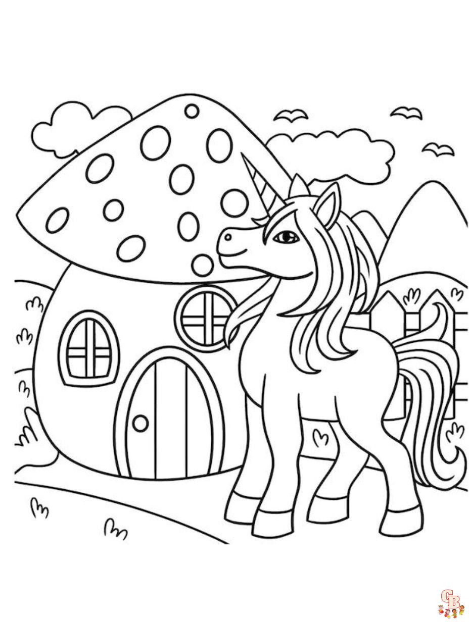 Free printable unicorn coloring pages for kids and adults