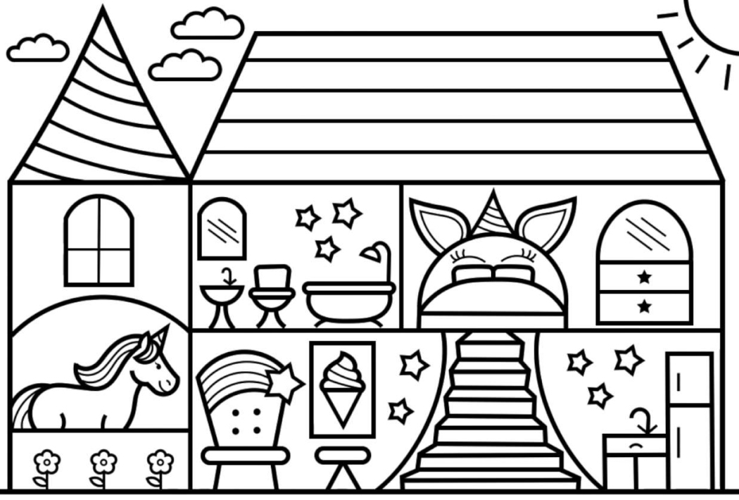 Coloring pages house â print for free