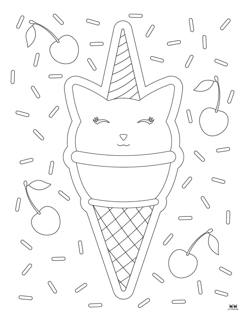 Unicorn cat caticorn coloring pages