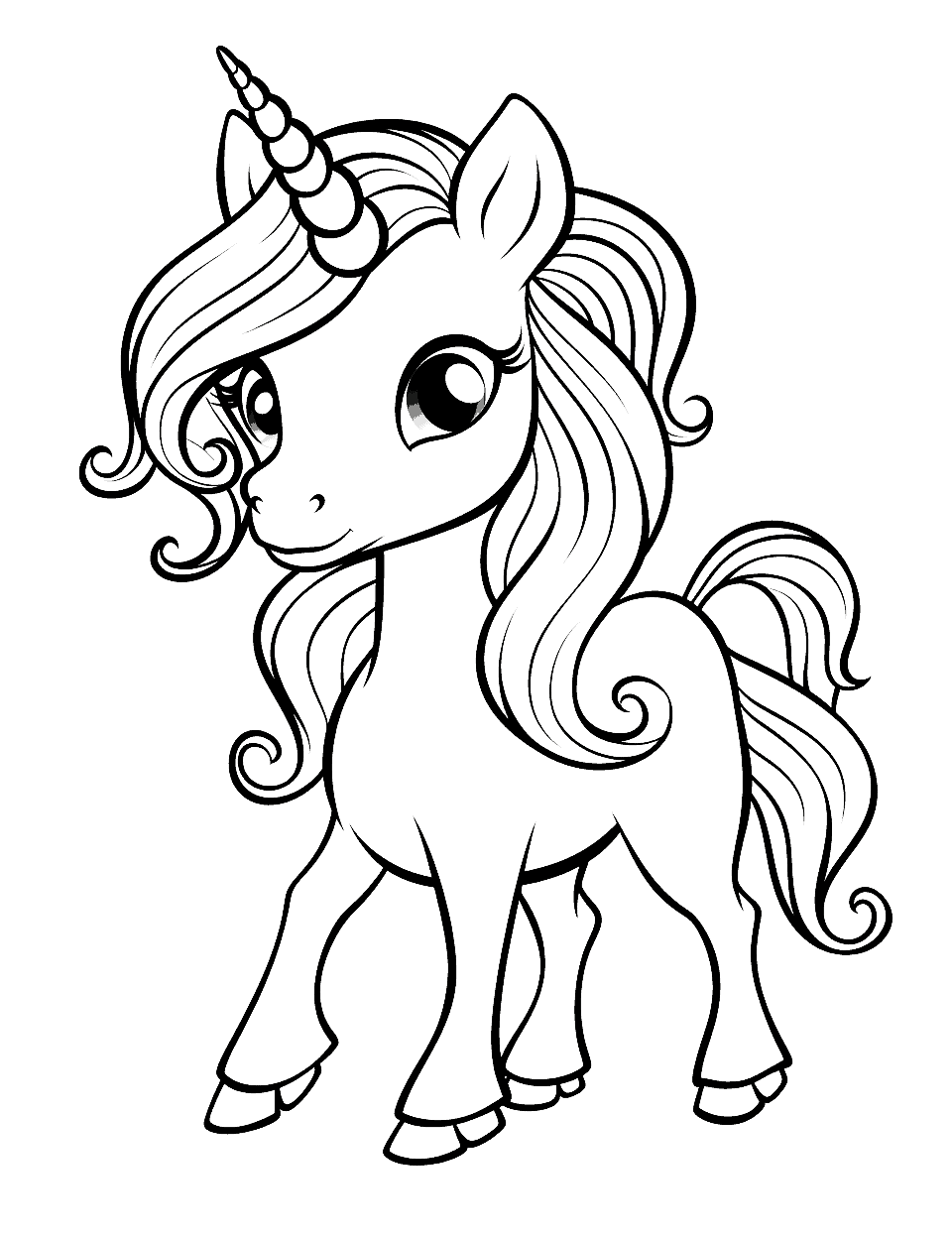 Unicorn coloring pages free printable sheets