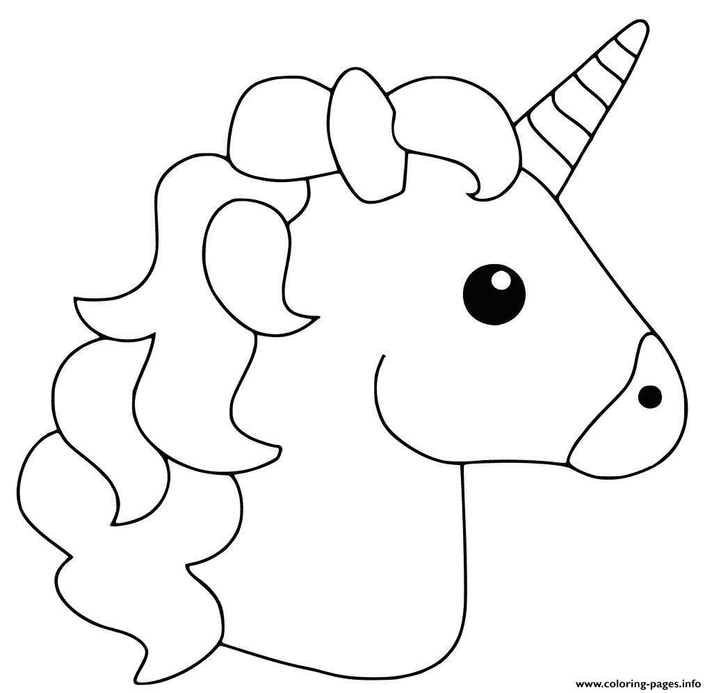 Unicorn kawaii coloring page printable