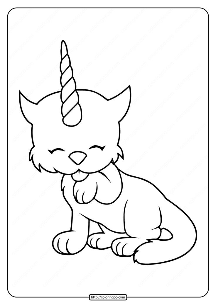 Unicorn kitten coloring pages unicorn coloring pages cat coloring page coloring pages