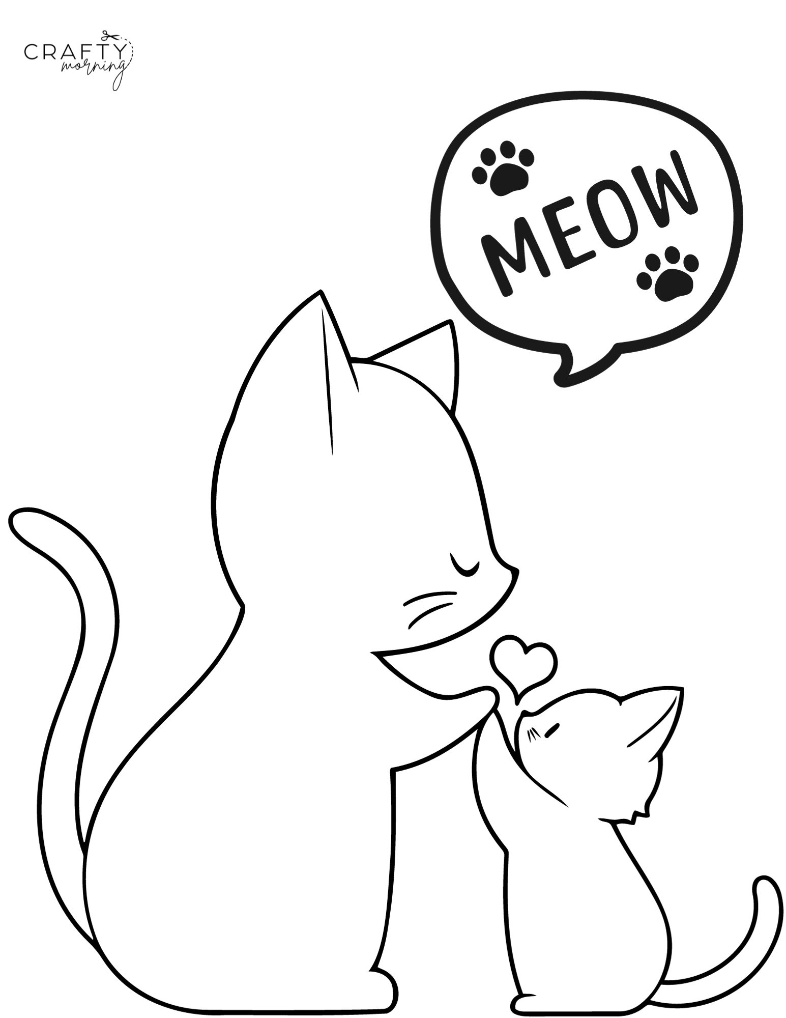 Kitten coloring pages to print