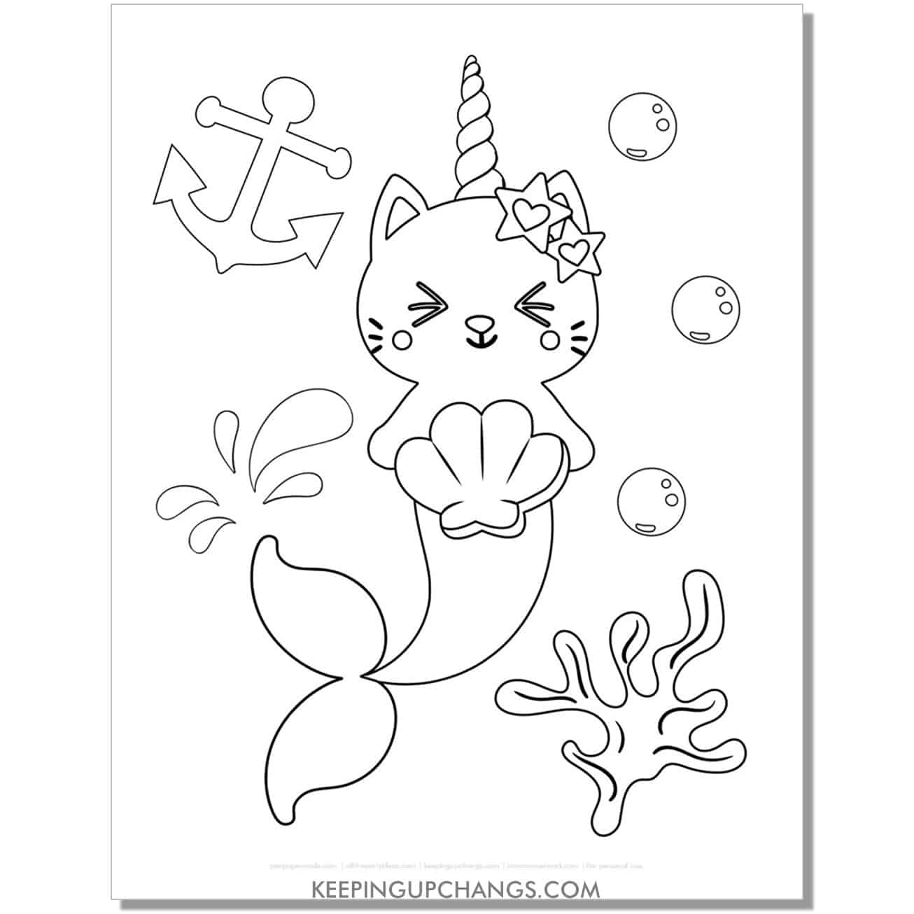 Best free cat unicorn coloring pages top downloads