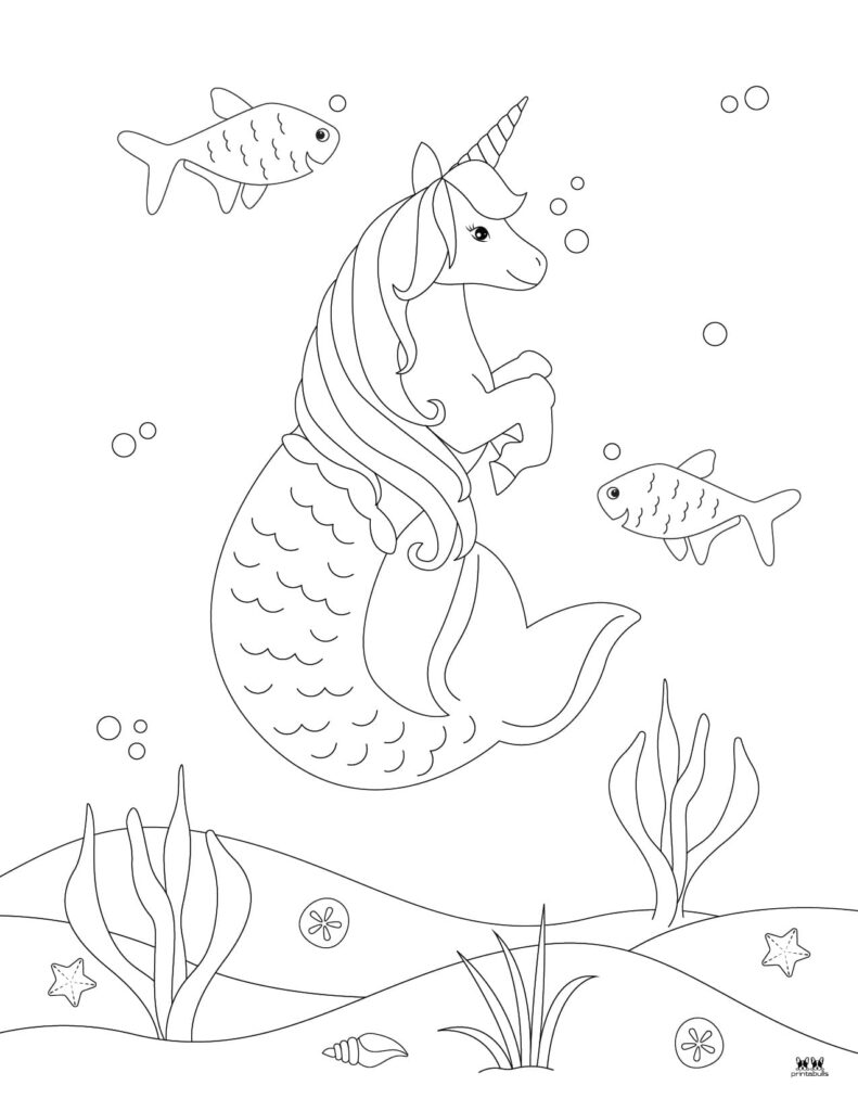 Unicorn coloring pages