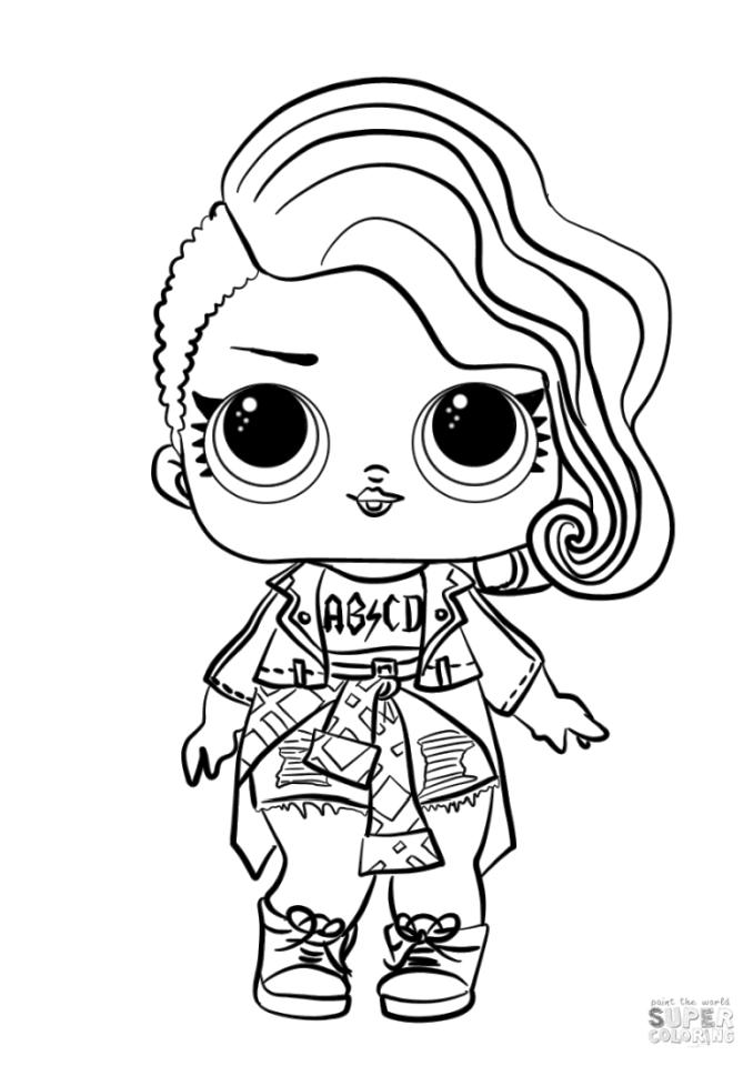 Get this lol dolls coloring pages lovely rocker