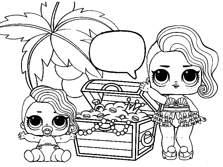 Lol surprise doll free printable coloring page