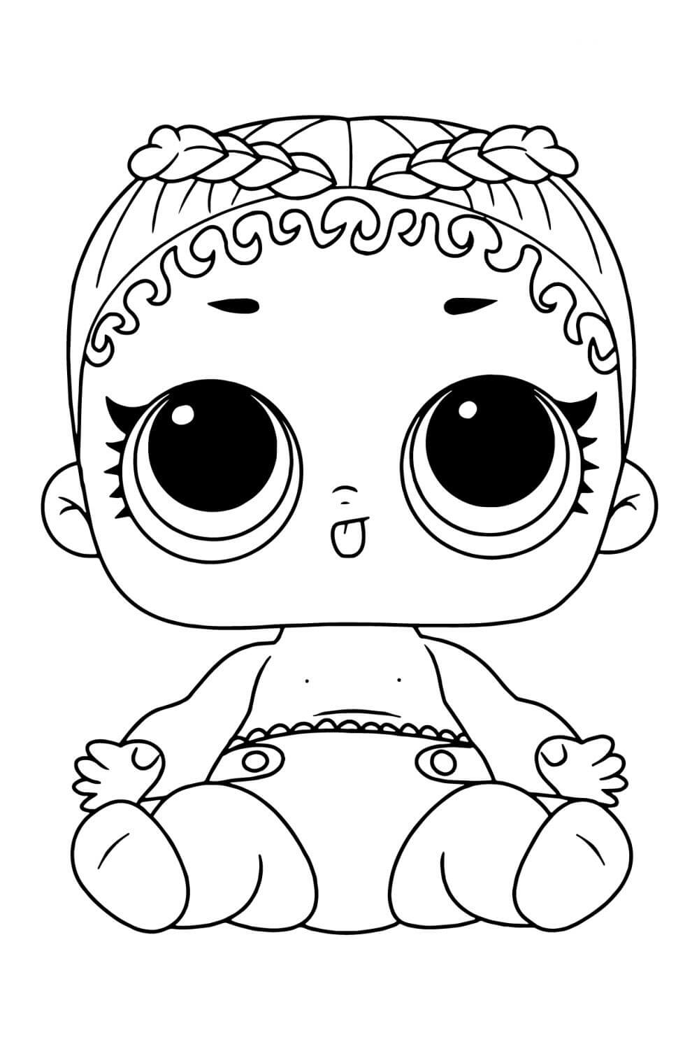 Lol baby mc kach coloring page