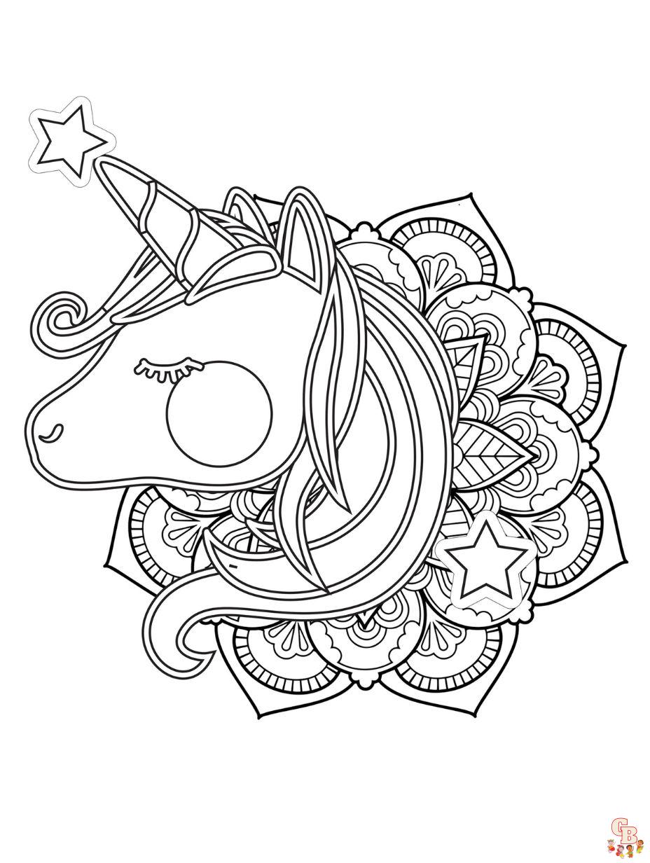 Free printable unicorn coloring pages for kids and adults