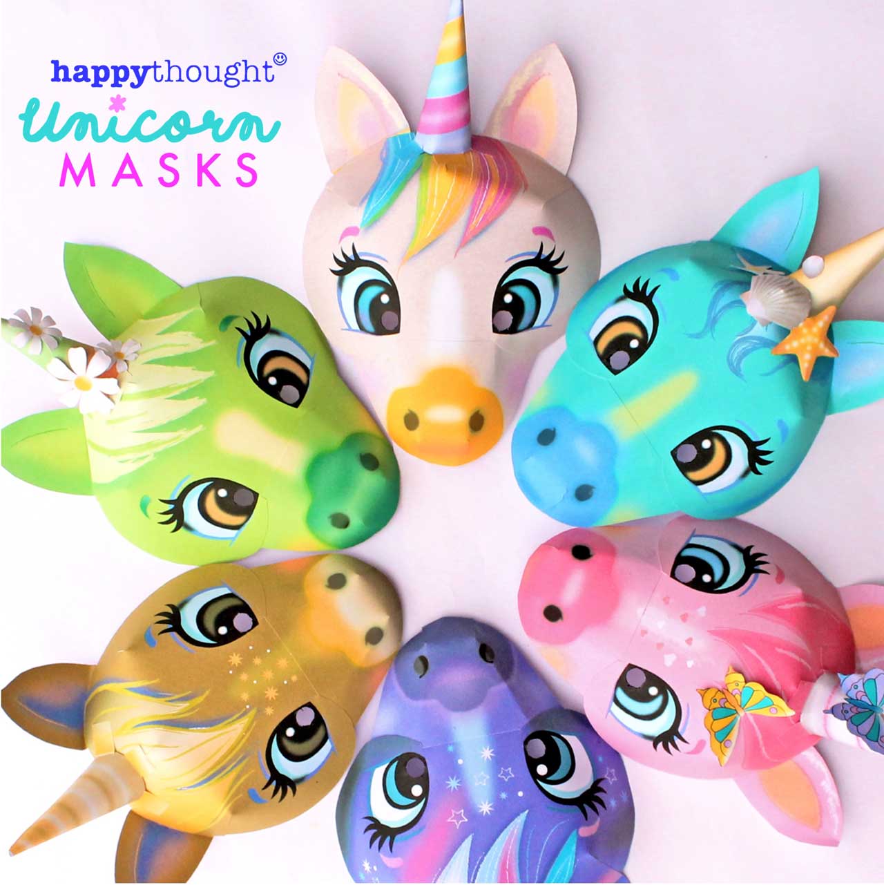 Diy printable unirn masks be a unirn today â