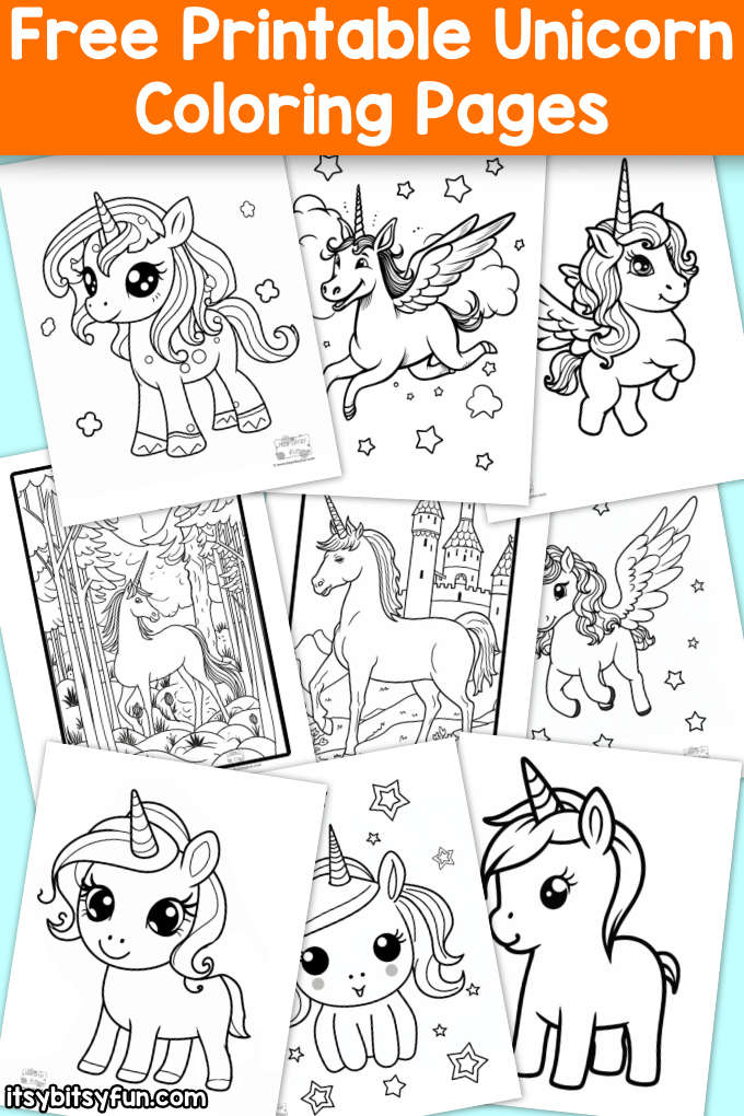 Free printable unicorn coloring pages