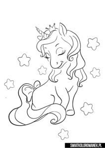 Unicorn coloring pages