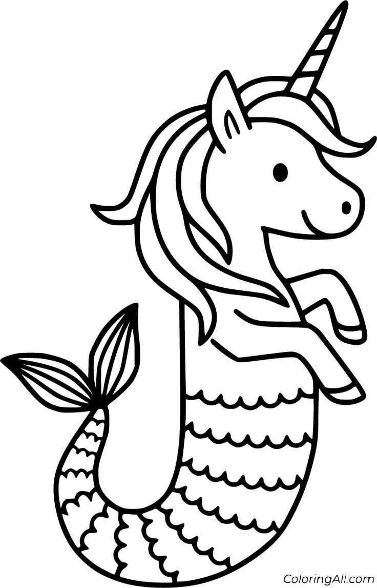 Free printable unicorn mermaid coloring pages easy to print from any device and automatically fit anâ mermaid coloring pages mermaid coloring coloring pages