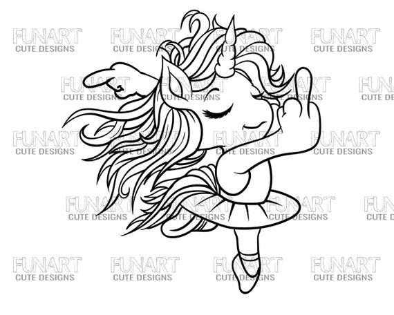 Unicorn middle finger png svg file unicorn design funny unicorn sublimation designs