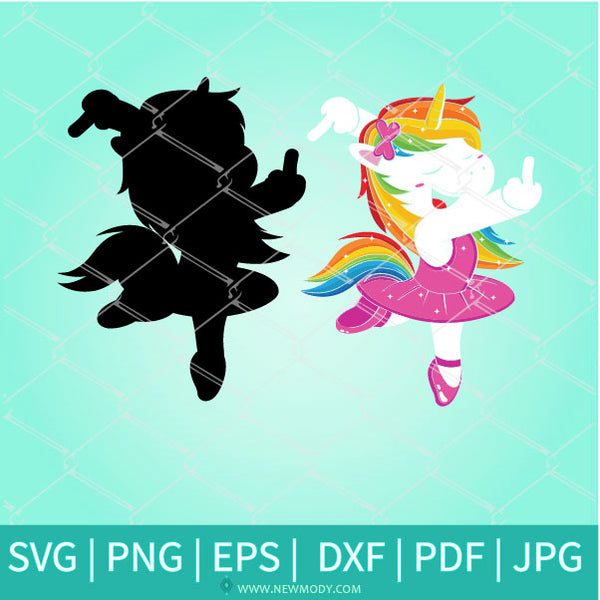 Funny unicorn svg