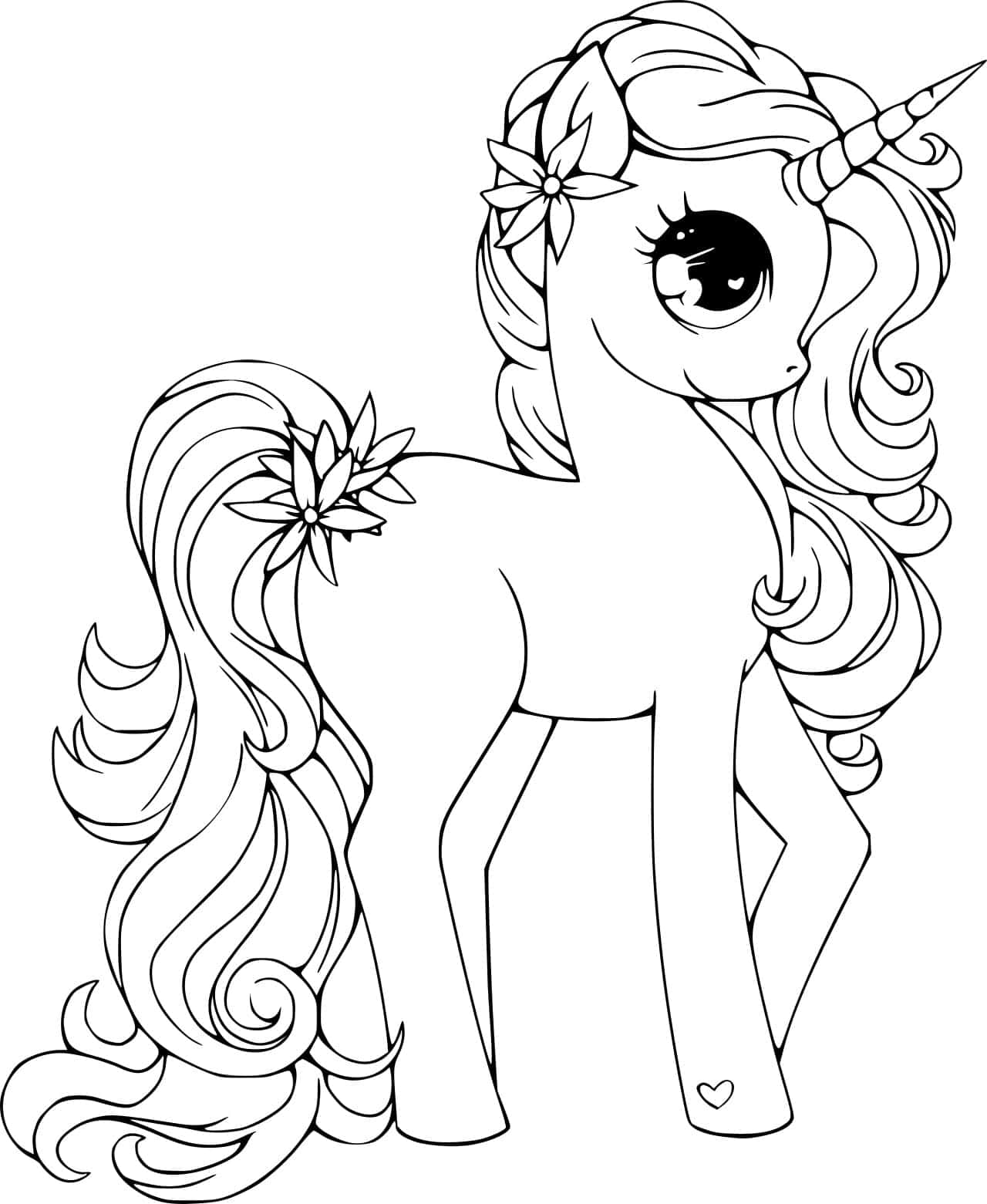 Download my little pony unicorn coloring picture