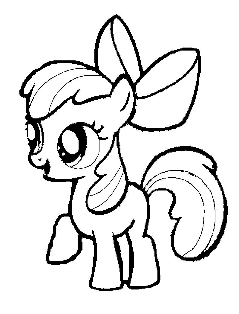 Kids under my little pony coloring pages