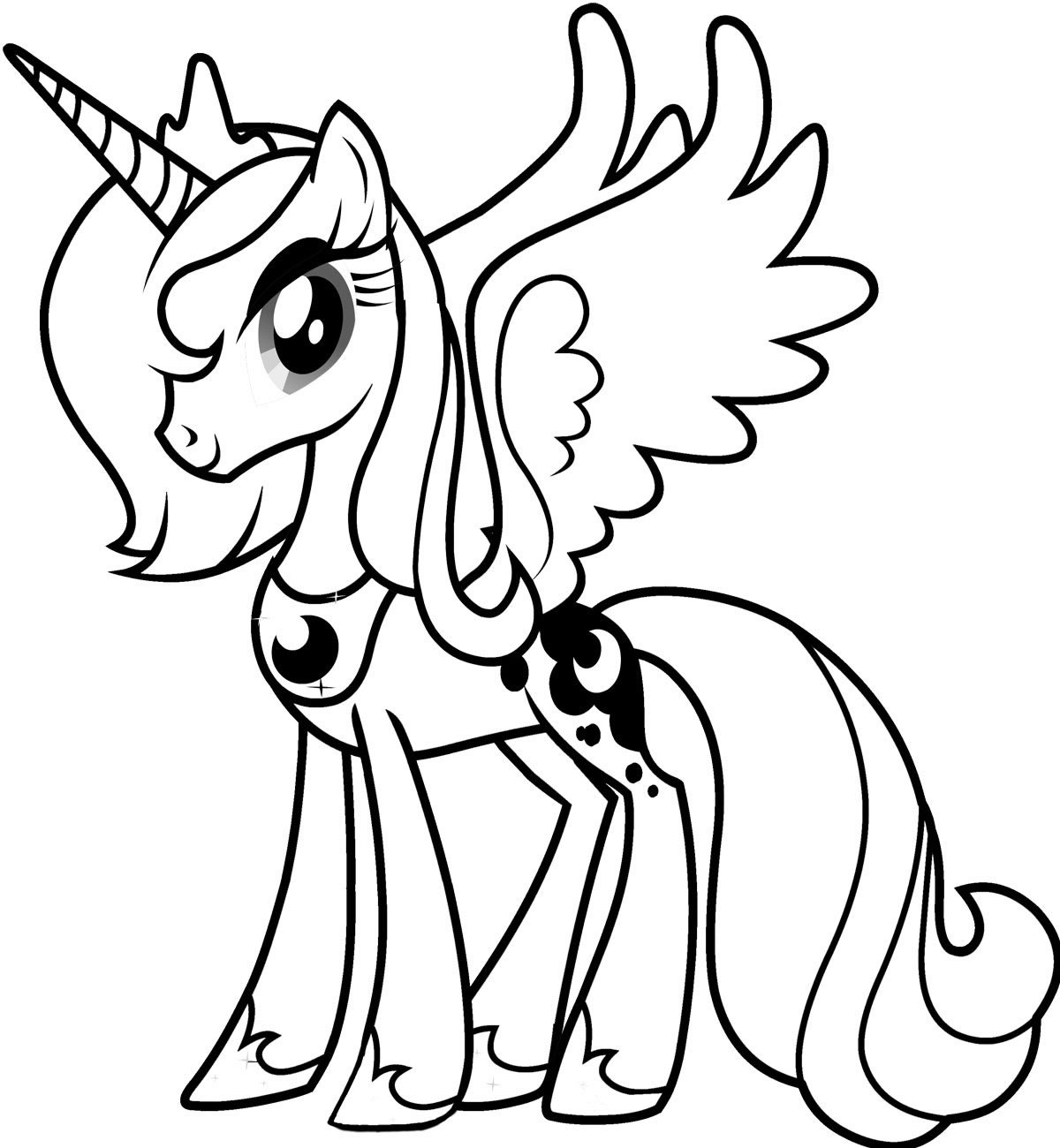 Free printable my little pony coloring pages for kids