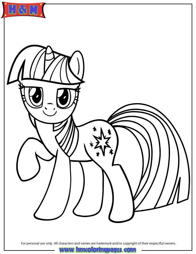 Unicorn pony twilight sparkle coloring page my little pony coloring unicorn coloring pages coloring pages