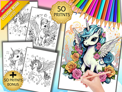 Unicorn coloring pages y