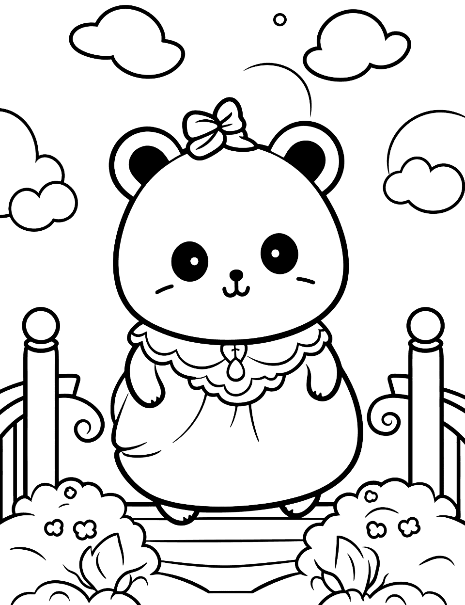 Kawaii coloring pages free printable sheets