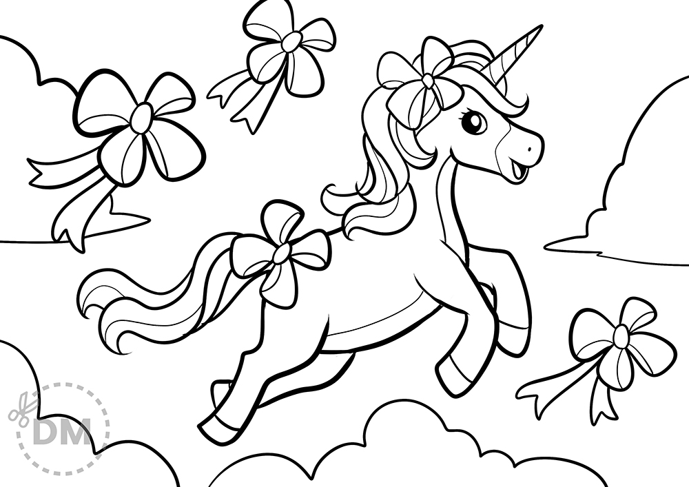 Jojo siwa unicorn coloring page for girls